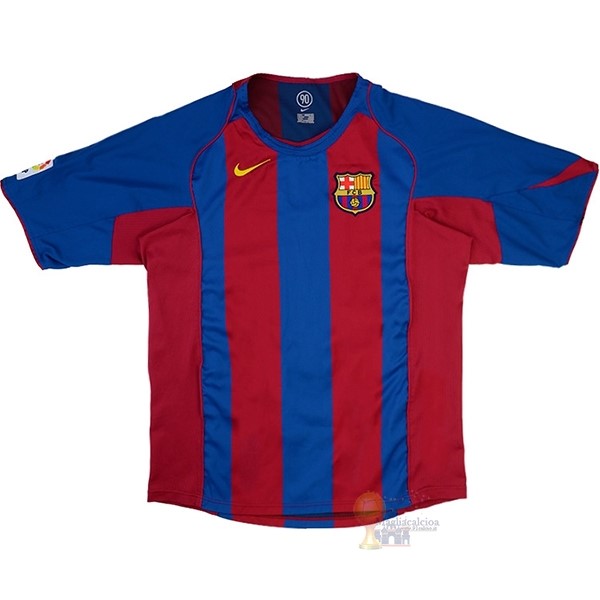Calcio Maglie Home Maglia Barcellona Stile rétro 2004 2005 Blu Rosso